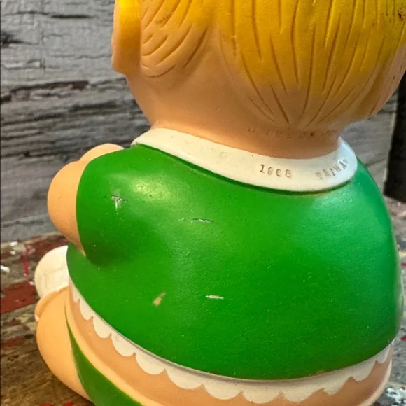 Vintage 1968 Uneeda Doll Company Roly-Poly Baby Doll Plumpees Vinyl Squeak Toy - Picture 7 of 13